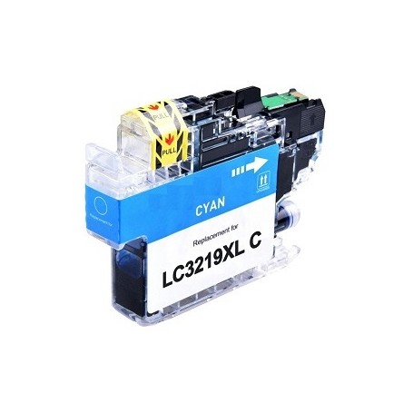 Compatibile chip aggiornato Cartuccia compatibile per Brother LC-3219 ciano 1500pag.